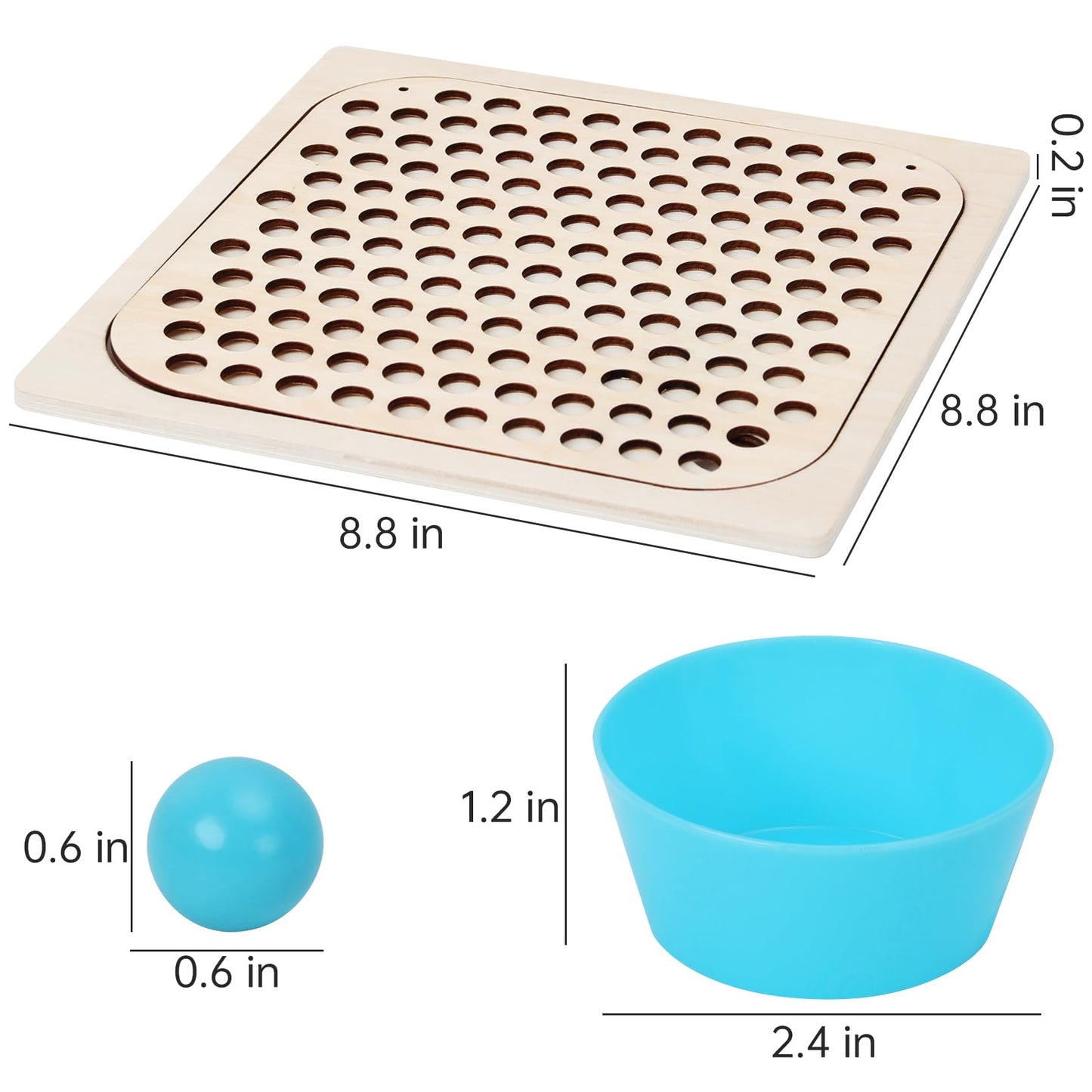 ANPEAC Holz Montessori Spielzeug,Clip Perlen Puzzle Brettspiele, Mathe Lernspielzeug,Kinder Vorschule Farben Sortier Stapelspielzeug für 3 4 5 Jahre alt Kinder
