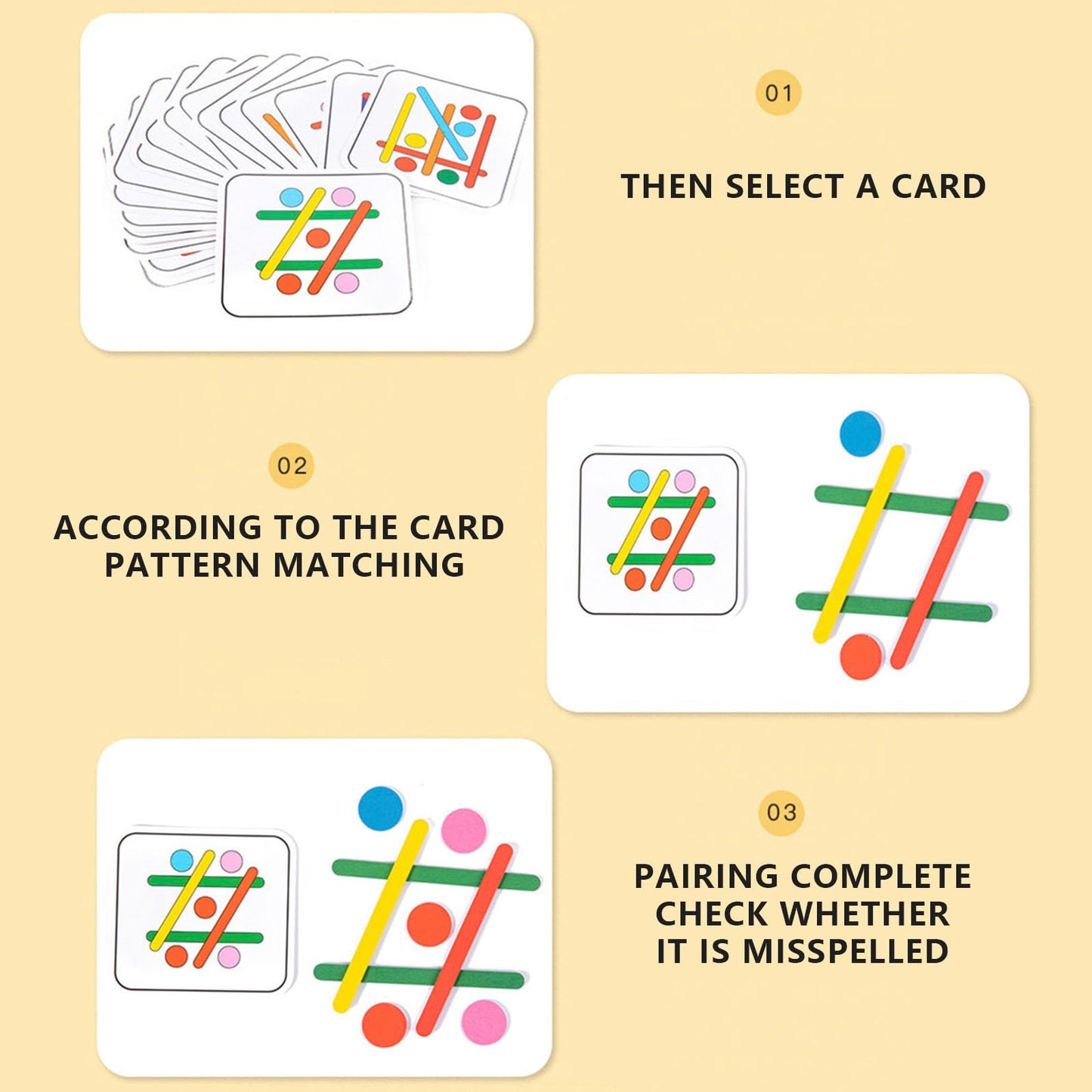 Jastown Rainbow Stick Puzzle Spiel,Montessori Spielzeug ab 3 4 5 6 Jahre,Tangram Kinder,Sensorische Feinmotorik Konzentrationsspiele Lernspiele ab 4 5 6 Jahre,Steckspiel Holzpuzzle Kinder