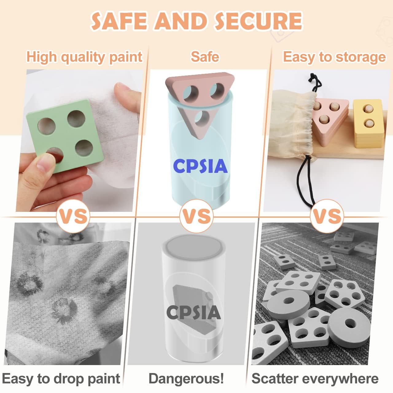 Joozmui Holz Montessori Spielzeug ab 1 2 3 Jahr, Holzspielzeug Motorikspielzeug Baby 6 9 Monate Babyspielzeug Sortierspiel Kinderspielzeug Lernspielzeug Steckpuzzle